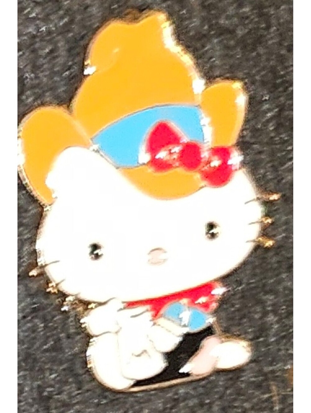 Hello Kitty pin dressed as a cowboy - Hat Jacket Vest Backpack Bag NEW
